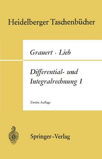 Differential- und Integralrechnung I.