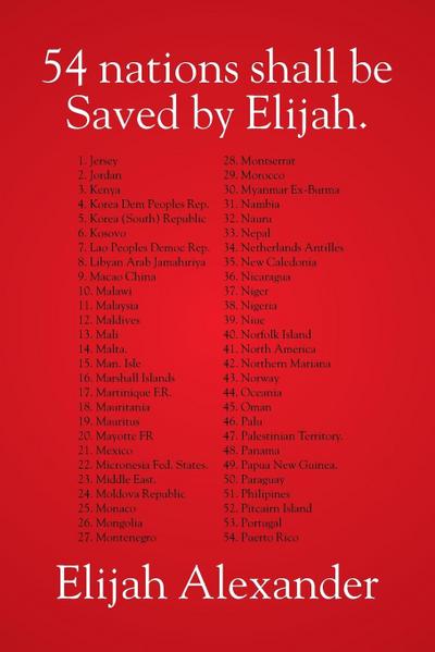 54 Nations Shall Be Saved by Elijah
