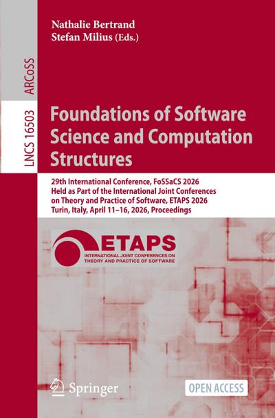 Foundations of Software Science and Computation Structures