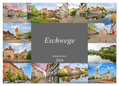 Eschwege Impressionen (Wandkalender 2024 DIN A4 quer), CALVENDO Monatskalender