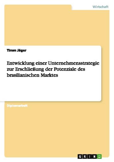 Entwicklung einer Unternehmensstrategie zur Erschließung der Potenziale des brasilianischen Marktes - Timm Jäger