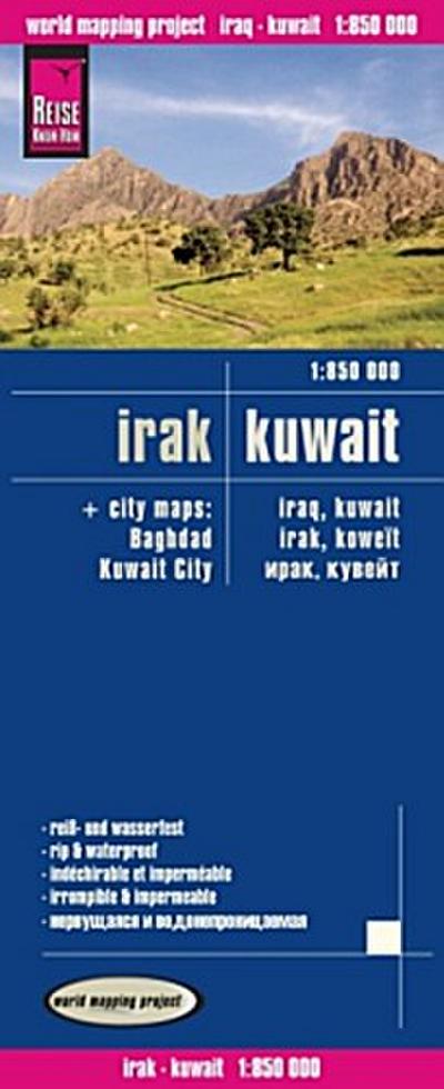 Reise Know-How Landkarte Irak, Kuwait 1 : 850.000