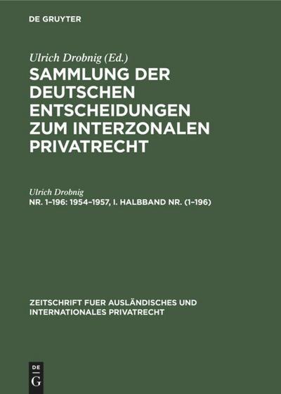 1954-1957, I. Halbband Nr. (1-196)