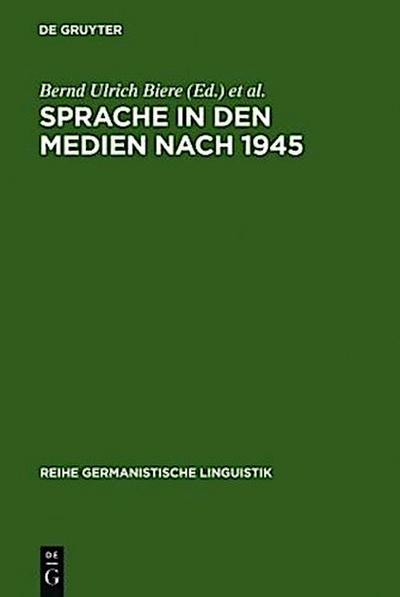 Sprache in den Medien nach 1945