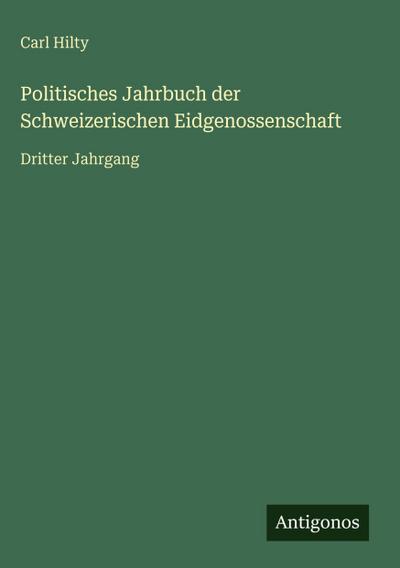 Politisches Jahrbuch der Schweizerischen Eidgenossenschaft