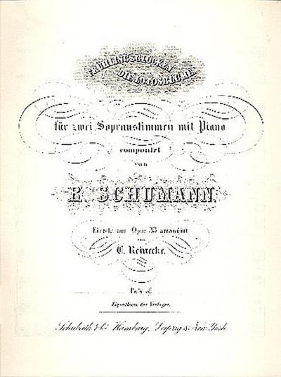 2 Lieder op.33 für 2 Soprane und Klavier