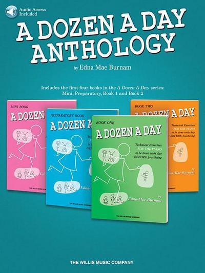 A Dozen a Day Anthology (Mini Preparatory 1 and 2 Books) - Beginner Piano Book for Kids & Teache