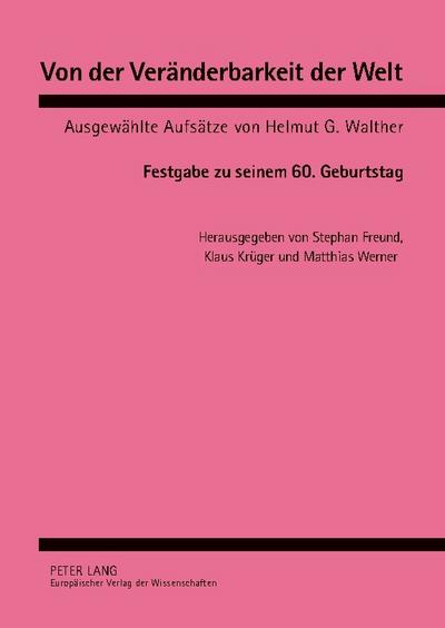 Von der Veränderbarkeit der Welt