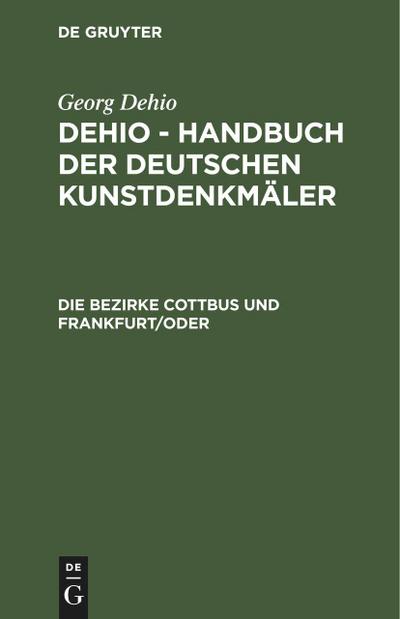 Die Bezirke Cottbus und Frankfurt/Oder