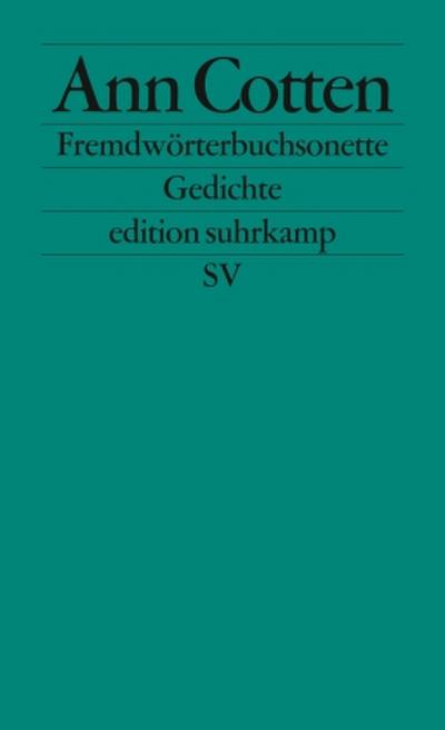 Fremdwörterbuchsonette