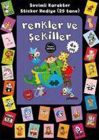 4 Yas Renkler Ve Sekiller Stickerli