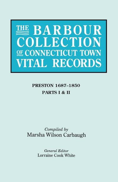 Barbour Collection of Connecticut Town Vital Records. Volume 35