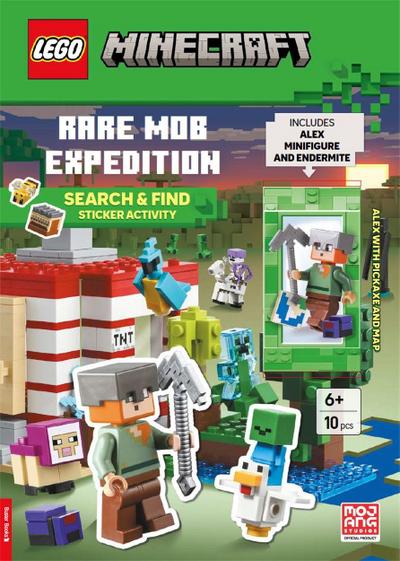 LEGO®  Minecraft(TM): Rare Mob Expedition - Search & Find Sticker Activity Book (with Alex minifigure, endermite, pickaxe and map)