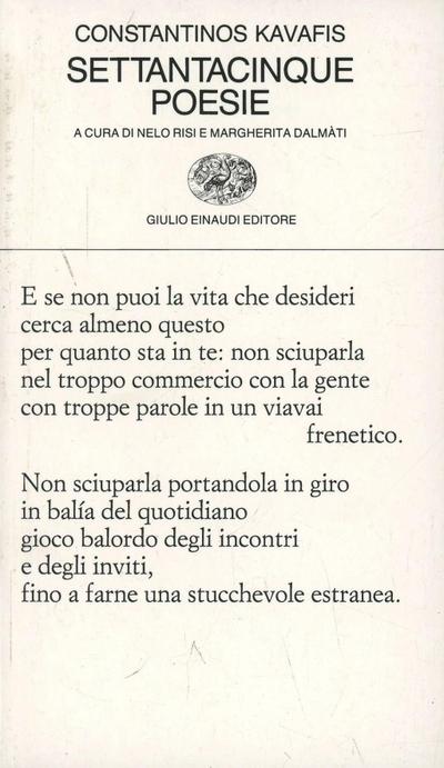 Settantacinque poesie