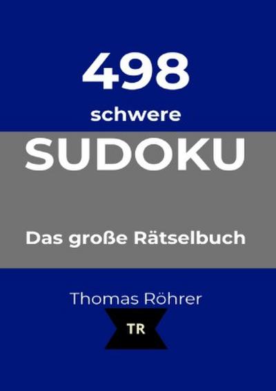 498er Sudoku schwer, DIN A5