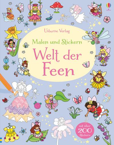 Malen und Stickern: Welt der Feen