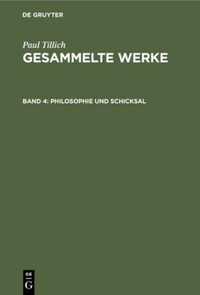 Philosophie und Schicksal
