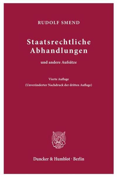 Staatsrechtliche Abhandlungen