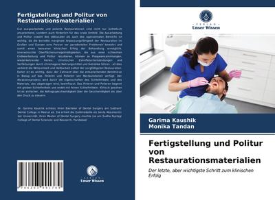 Fertigstellung und Politur von Restaurationsmaterialien