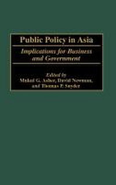 Public Policy in Asia