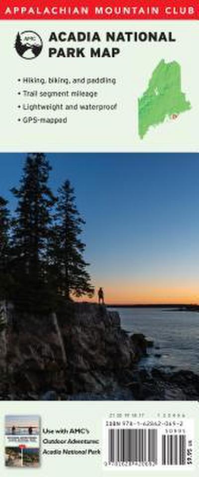 Appalachian Mountain Club Books: Acadia National Park Map