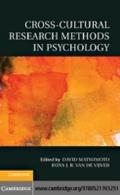 Cross-Cultural Research Methods in Psychology