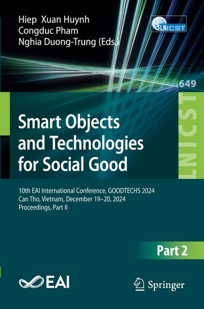 Smart Objects and Technologies for Social Good