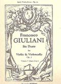 6 Duets op.3 vol.3 (nos.5-6)for violin and violoncello