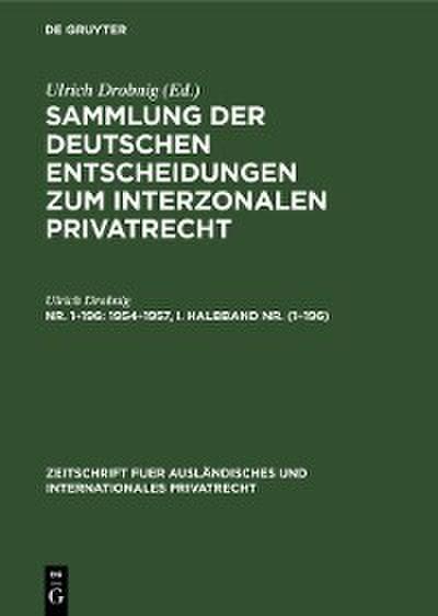 1954-1957, I. Halbband Nr. (1-196)