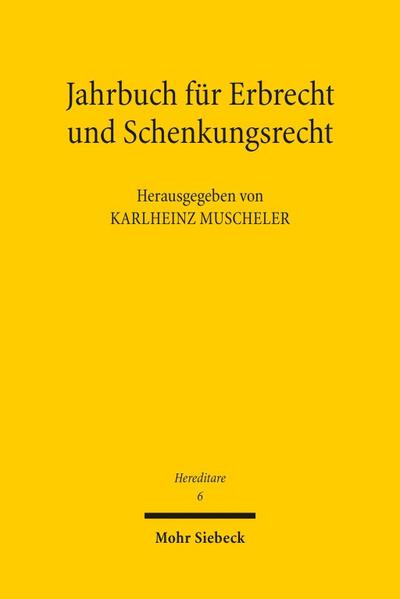 Jahrbuch für Erbrecht und Schenkungsrecht