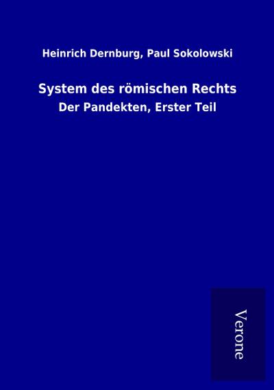 System des römischen Rechts