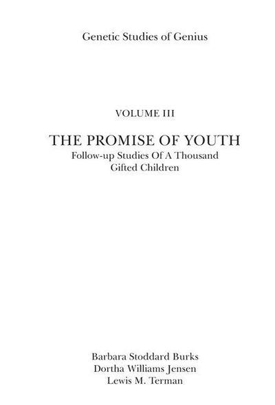 The Promise of Youth