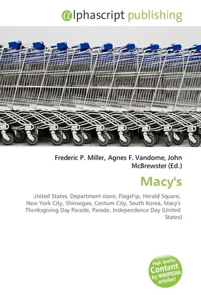 Macy's - Frederic P. Miller