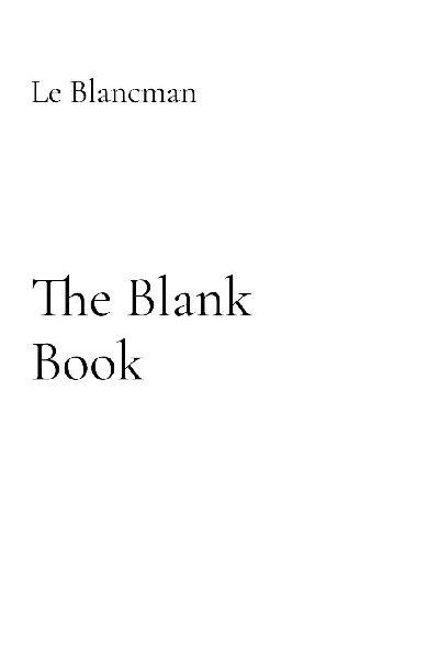 The Blank Book
