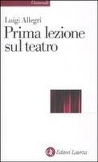 Prima lezione sul teatro