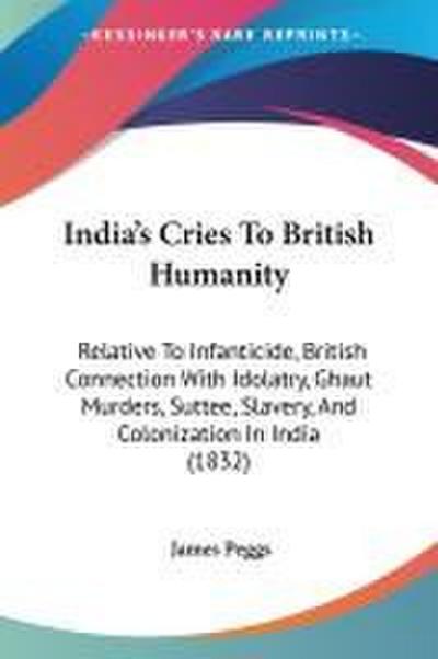 India’s Cries To British Humanity