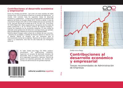 Contribuciones al desarrollo económico y empresarial