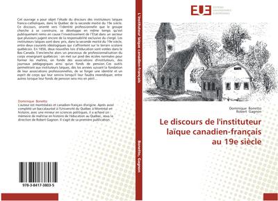 Le discours de l’instituteur laïque canadien-français au 19e siècle