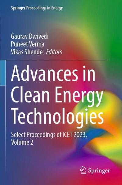 Advances in Clean Energy Technologies
