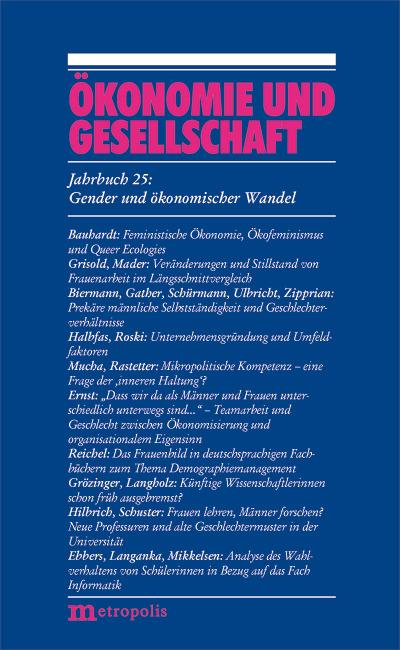 Ökonomie und Gesellschaft - Gender und ökonomischer Wandel