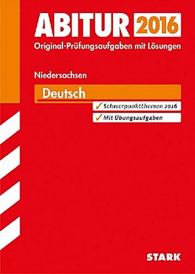 Abitur 2016 - Deutsch, Niedersachsen