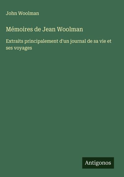 Mémoires de Jean Woolman