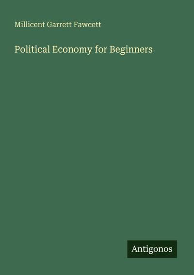 Political Economy for Beginners