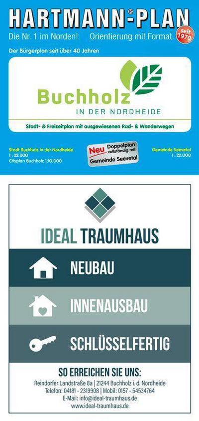 HARTMANN-PLAN Buchholz in der  Nordheide, 1:22.000, Stadtpla