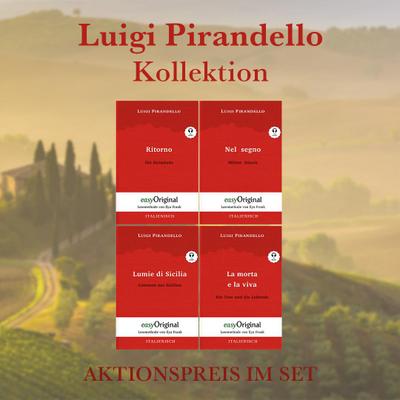 Luigi Pirandello Kollektion (Bücher + 4 Audio-CDs) - Lesemethode von Ilya Frank, m. 4 Audio-CD, m. 4 Audio, m. 4 Audio, 4 Teile