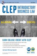CLEP(R) Introductory Business Law Book + Online, 2nd Ed.