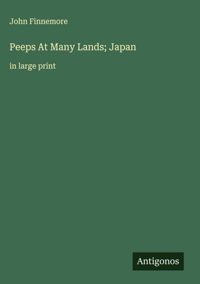 Peeps At Many Lands; Japan