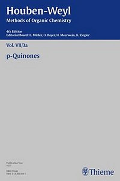 Houben-Weyl Methods of Organic Chemistry Vol. VII/3a, 4th Edition