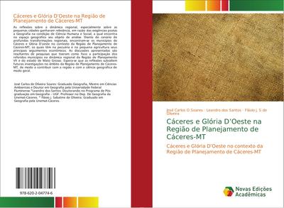 Cáceres e Glória D’Oeste na Região de Planejamento de Cáceres-MT