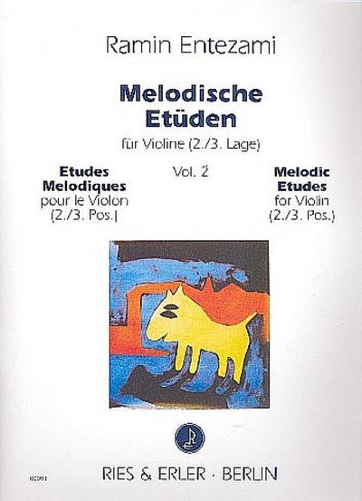 Melodische Etüden Band 2für Violine (2./3. Lage)